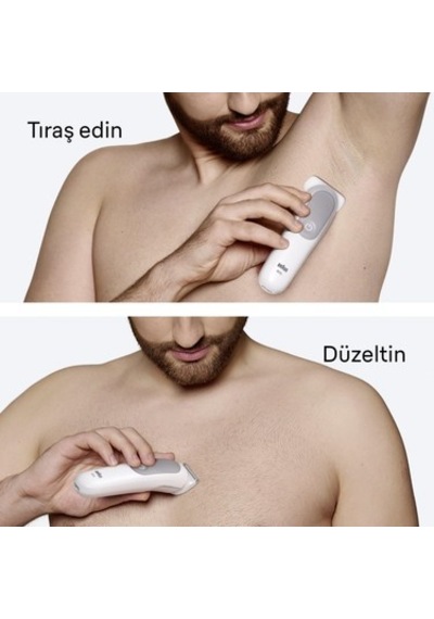 Su Geçirmez Vücut Tıraş Makinesi, 6 Aksesuar İle Kullanıma Hazır