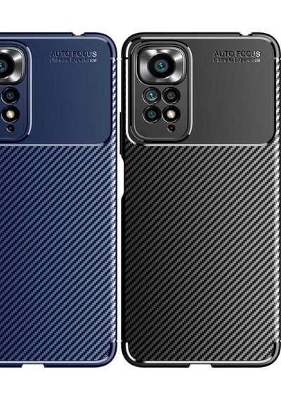 Xiaomi Redmi Note 11 Pro 5G Kılıf Karbon Silikon Case Kapak