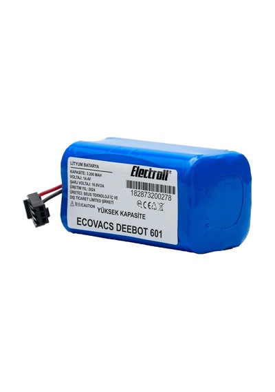Ecovacs Deebot 601 Batarya 3200mah Pil Robot Süpürge Batarya
