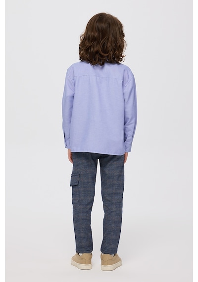 Panço Erkek Çocuk Mavi Oxford Gömlek 2421BK06004