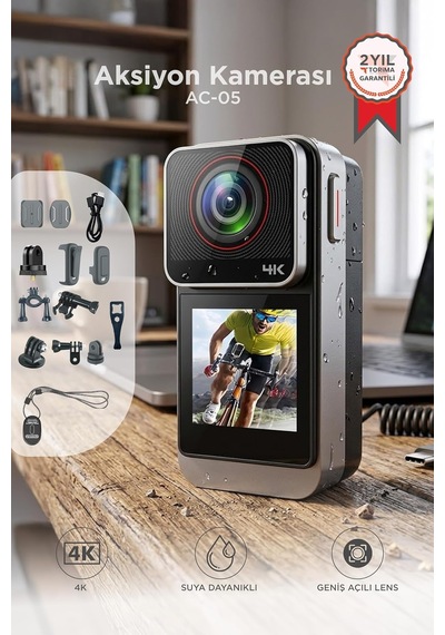 Torima Ac05 Siyah 080p Hd Kayıt, 180 Geniş Açı, Klips Tasarımlı Giyilebilir Aksiyon Kamerası Çok Renkli