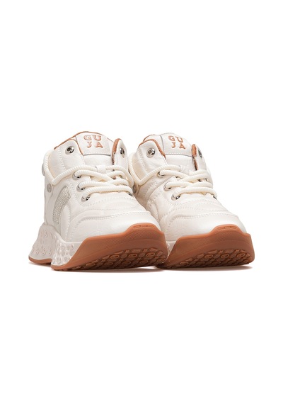 Guja Kadın Deri Kürklü Sneaker Bot 25k 25k316 Z Bej Bej