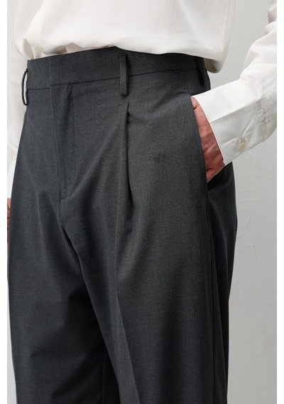 Antioch Relaxed Fit Pileli Erkek Pantolon Gri