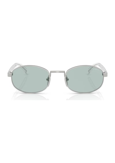 Prada Pr B53s 1bc40n 52 Unisex Oval Gri Metal Güneş Gözlüğü Gri