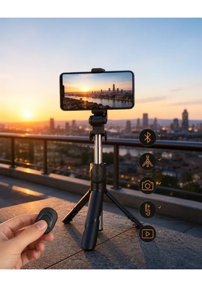 Astraltech Selfie Çubuğu Ayaklı Tripod Telefon Tutucu