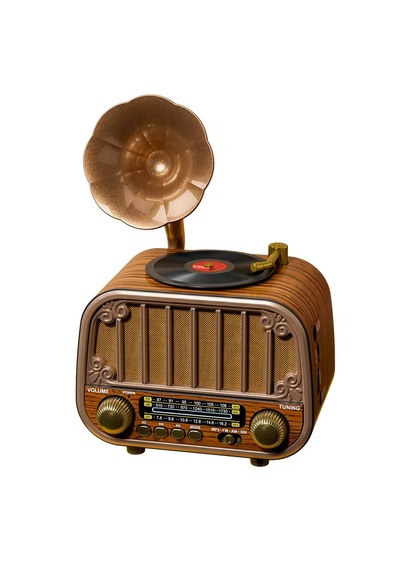 Ultratekno Md-1318bt Gramofon Tasarım Bluetooth Hoparlör + Fm/am/sw Nostaljik Radyo