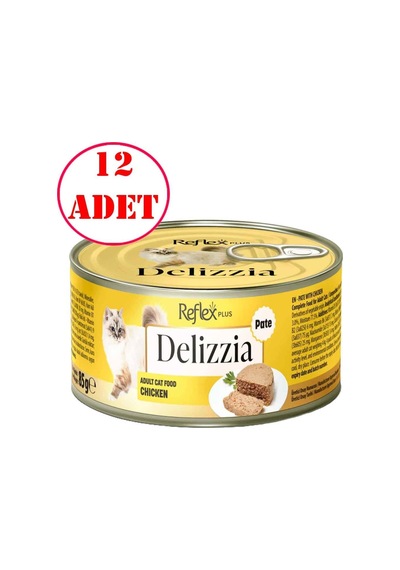 Reflex Plus Delizzia Kedi Konservesi Tavuklu Ezme 85 Gr 12 Ad