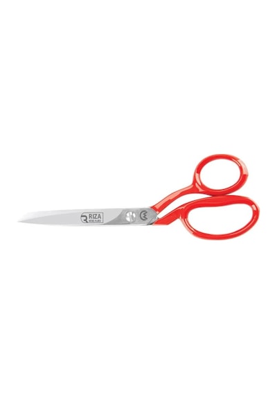 Rıza 3257-7 Tekstil / Yatık Konfeksiyon Makası No: 7 İnç / 17, 78 Cm - Nikel Kaplama, Kırmızı
