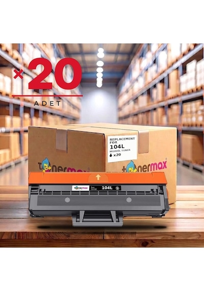 Samsung Scx-3200w Uyumlu Toner Çipli Mlt-d104l 20'li 2.500 Sayfa