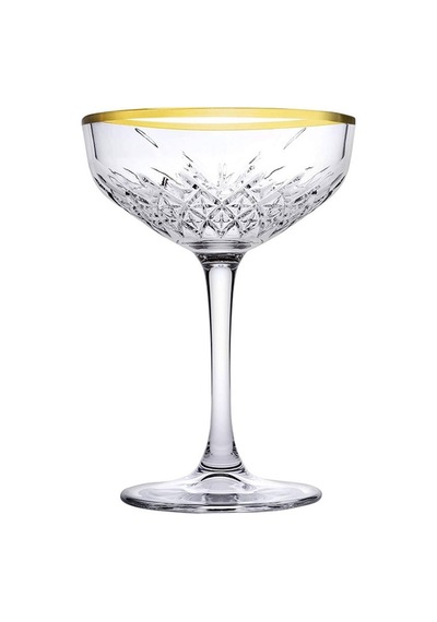 Paşabahçe Golden Touch Yaldızlı  Timeless Şampanya Kadehi, 4'lü, 255 cc