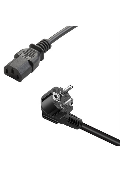 1.5 Metre Pc Power Güç Kablosu 3x1mm Iec-60320 C13 Di Şi - Schuko/ti P F Erkek Fi Ş Uçlu