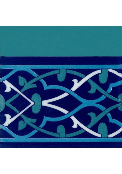 Armada Çini 20X20 CM Ks 61 Selçuklu Desenli Seramik Çini Bordür