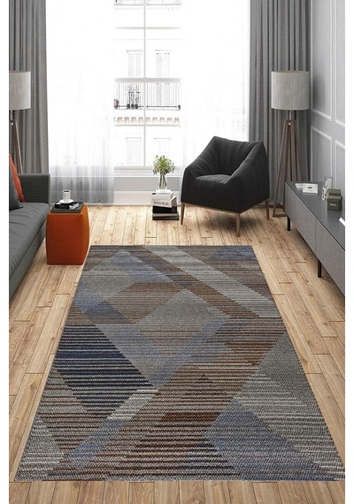 Rovigo Home Dijital Baskı Yıkanabilir Kaymaz Taban Salon Halısı Ve Yolluk Rvg0955-fnl204 Kahverengi