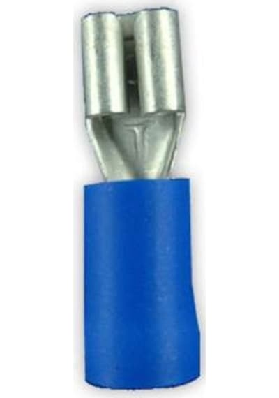 Kablo Ucu İzoleli Dişi Mini Mavi 1,5X2,5 / 4,75mm  25 Adet