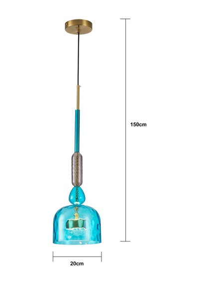 Novarıs 12w Modern Tekli Led Avize - Salon Ve Mutfak Aydınlatma Çok Renkli
