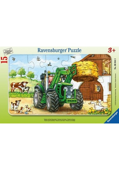 Ravensburger 15 Parça Puzzle Tractor On Farm 060443