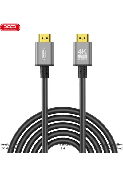 Gb017b Hdmı Dijital 4k 5m Data Veri Aktarım Bağlantı Kablosu - 60hz Hd Görüntü Aktarımı