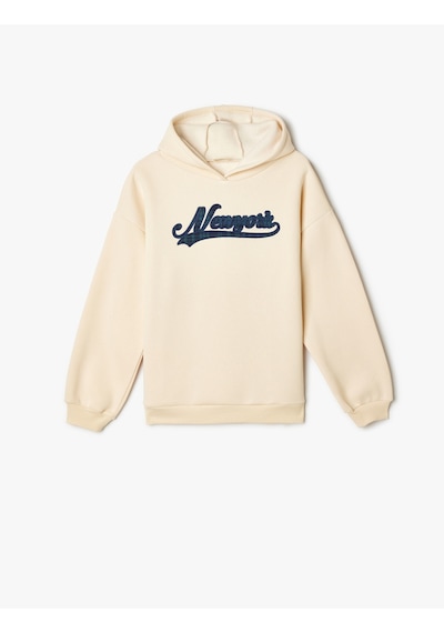 Koton Kapşonlu Sweatshirt Şehir Temalı Baskı Detaylı Uzun Kollu Şardonlu Bej 5wkg10039ak Ekru Koton Kapşonlu Sweatshirt Şehir Temalı Baskı Detaylı Uzun Kollu Şardonlu Bej 5wkg10039ak Ekru