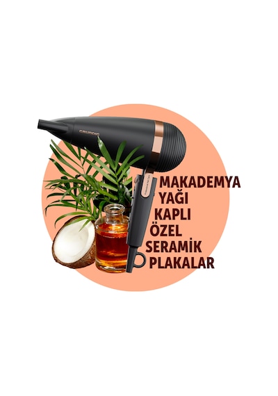 Grundig HD 8080 2300 W Difüzör Başlıklı Saç Kurutma Makinesi