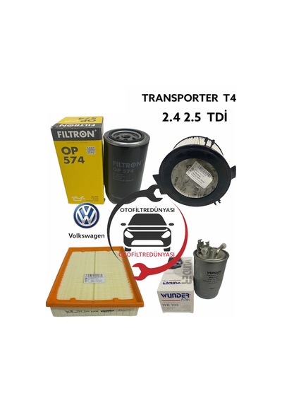 Vw Transporter T4 2.4 2.5 Tdi Filtre Bakim Seti 338281399