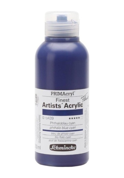 Schmincke Primacryl Artist Akrilik Boya 250 Ml Seri 2 439 Phthalo Blue Cyan