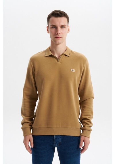 AR-MA Arma Erkek Regular Fit Polo Yaka Kazak Karbon Fırçalı Selanik, %65 Pamuk %35 Polyester, Düğmesiz Basic K30554698602 Acı Kahverengi AR-MA Arma Erkek Regular Fit Polo Yaka Kazak Karbon Fırçalı Selanik, %65 Pamuk %35 Polyester, Düğmesiz Basic K30554698602 Acı Kahverengi