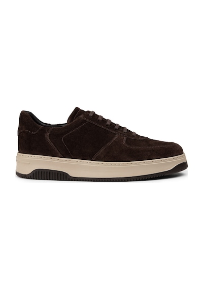 Deery Hakiki Süet Kahverengi Erkek Sneaker Ayakkabı - 01965Mkhve04 Kahverengi