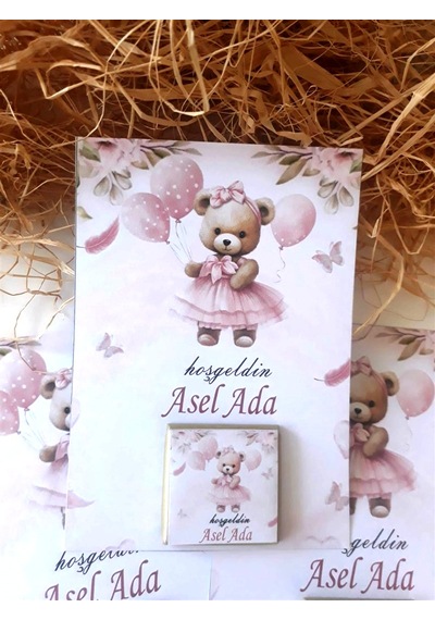 Farklı Market Ayıcıklı Pembe Hoşgelsin Bebek Çikolatası 20 Adet