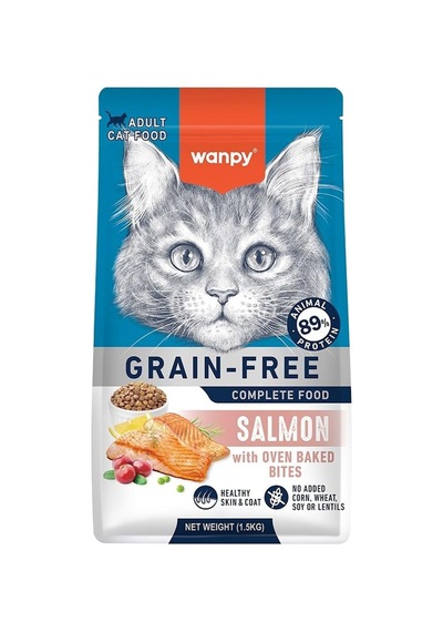 Somonlu Tahılsız Yetişkin Kedi Maması 1,5kg