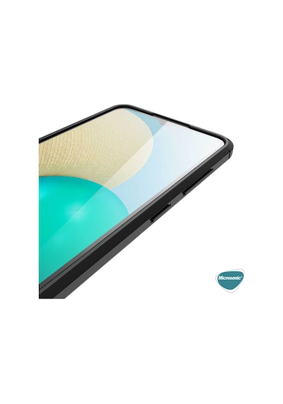 Microsonic Samsung Uyumlu Galaxy A02 Kılıf Deri Dokulu Silikon