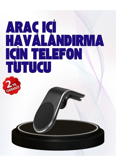 Northcity Güçlü Mıknatıslı Araç İçi Telefon Tutucu 360 Dönebilen Evrensel Uyum Siyah