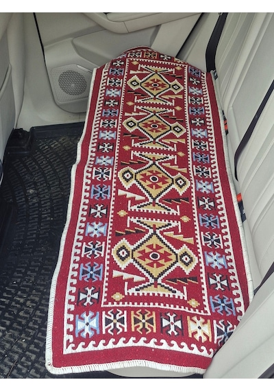 Oto Koltuk Kılıfı Çift Taraflı Yıkanabilir Araba Takımı Kilim Bordo Renk Fiat,renault,ww,hyundai
