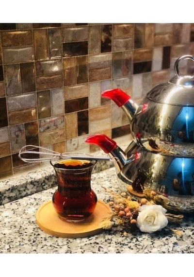 Çaydanlık Süzgeci Paketi Süzgeç Seti Demlik Süzgeci 2'li Set Paslanmaz Çelik Diğer