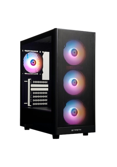 Bitfenix Grafi Black 4x120mm Frgb Fan Mesh Temperli Cam Usb 3.0 Mid Tower Atx Gaming Kasa Bfc-grm-kkgsk-4f