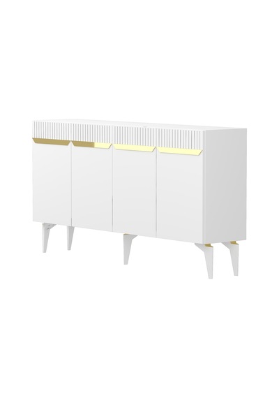 Ka1544bg Duma Konsol Beyaz-gold 150cm Beyaz - Gold