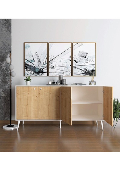 Floradesign Sarissa Konsol / Konsol / Çok Amaçlı Dolap 160 Cm Meşe