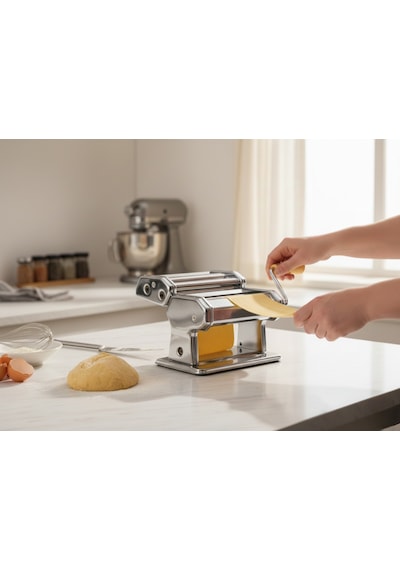 Cooker Lüx Erişte Ve Makarna Makinesi - Gümüş