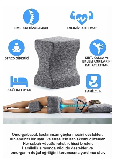 Diz Arası Yastık Antrasit