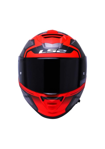 Ls2 Storm 2 Faster Full Face Motosiklet Kaskı Şeffaf + Siyah Vizörlü Mat Kırmızı - Titanyum
