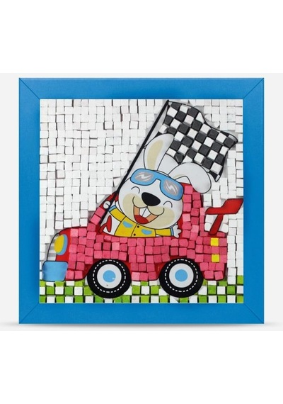 24 I Çocuk Ahşap Çerçeveli Seramik Mozaik Set 20x20 Cm