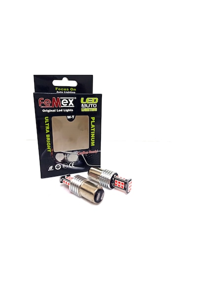 Femex P21W Non-Direction 1157 Çift Duy 3030 Chip 24Smd Kırmızı St