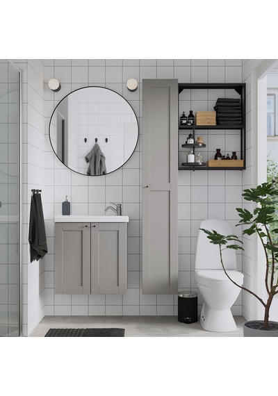 Ikea Lindbyn Yuvarlak Ayna 80 Cm Siyah