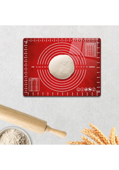 Cam Hamur Açma Matı Kırmızı Doku 30cm X 40cm