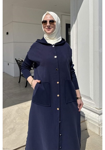 Rabia Şamlı Ada Modal Kap Lacivert Çok Renkli
