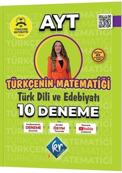 Gamze Hoca Türkçenin Matematiği AYT Türk Dili ve Edebiyatı 10 Deneme  -  Gamze Özdin  -  KR Akademi