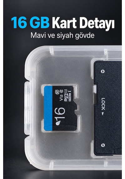 16 Gb Hafıza Kartı Ve Adaptör Kutulu Set - Lisinya