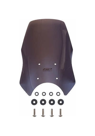 GP Kompozit Royal Enfield Himalayan 2024 Uyumlu Ön Cam Füme 49 cm