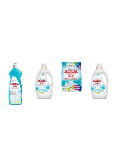Aquabor Doğal Mineralli Elde Bulaşık + Sıvı Beyaz + 4 Kg Renkliler + Sıvı Beyaz 4 Lü Set 41040484
