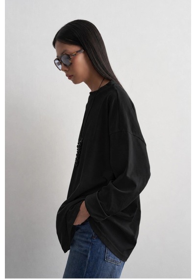 Kadriye Baştürk Helei Basic T-shirt Siyah