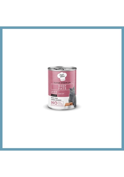 Chefs Choice Pate Beef Biftekli Tahılsız Ezme Yetişkin Kedi Konservesi 400 Gr Mbt06